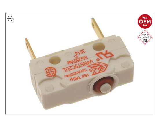 Mikrokytkin DeLonghi höyry-maitokannun tunnistamiseen